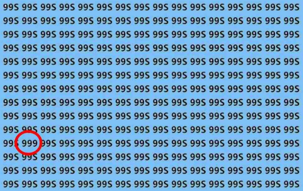 Máte vysoké IQ a bystrý zrak, pokud dokážete najít 999 v devítkách.